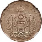 Brazil. 2000 Reis, 1863 NGC MS63 - 2