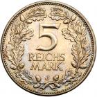 Germany. 5 Reichsmark, 1925-J About EF - 2