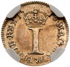 Great Britain. Silver Penny, 1716 NGC AU58 - 2