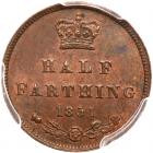 Great Britain. Half Farthing, 1851 PCGS MS64 BR - 2