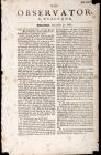 Early English Newspaper, <I>The Observator. In Dialogue</I>. Saturday, December 31, 1681
