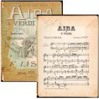 Liszt, Franz - Inscribed and Signed Transcription of Verdi's "Aida"