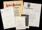 Burbank, Luther - An 1891 ALS and a Group of Burbank-Related Items