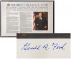 Ford, Gerald R. - Signed Limited Edition Lithograph Broadside of His Oath of Office