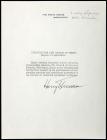Truman, Harry S. - Signed Citation For the Legion of Merit for a Soviet Officer