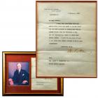 Wilson, Woodrow - Typed Letter Signed as President, Marked "Condidential"