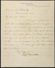 Harrison, Benjamin - Letter Signed as President on Executive Mansion Letterhead