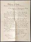 McKinley, William - Document Signed as President