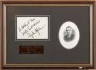 Johnson, Lyndon B. - Rare Inscription and Signature Framed