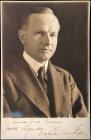 Coolidge, Calvin - Sepia-toned, Inscribed, Signed Photograph