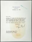 Bush, George H.W. - Typed Letter Signed as President, on White House Letterhead