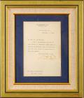 Taft, William H. - Typed Letter Signed as President-elect