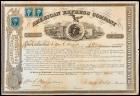 Wells, Henry & William G. Fargo. - American Express Company Stock Certificate Signed as President and Secretary