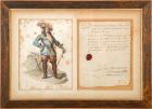 French 17th Century Arrest Warrant for AWOL Soldiers Signed by Henri de la Tour d'Auvergne, Marshal of France