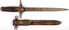 Beautiful Antique Hungarian Fire Department Presentation Dagger and Scabbard Dated 1939