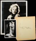 Marlene Dietrich Collection #2 Stunning Portrait by Richee, Two Fine Autographs