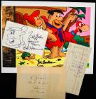 Collection of 9 Autographs, Signed Checks and Letters by Hollywood Notables and Stars