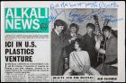 John Lennon's Signature; Signing For All Four Band Members on Magazine Photo, 1963