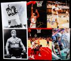 12 Signed Color Photos by Sports Greats Including Roman Gabriel, Johnny Podres, Vida Blue & Gale Sayers