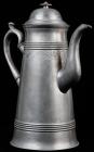 Early 19th Century Pewter Lighthouse Coffee Pot by Israel Trask