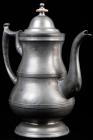 Boardman & Co. Pewter Coffee Pot, Eagle Touchmark, Early 19th Century