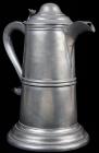 Large 19th Century Pewter Coffee Pot, Pennsylvania