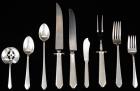 Sterling Silver Flatware Lunt "William and Mary" 65 Pieces