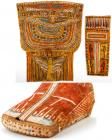 Egyptian Ptolemaic Period (323-31 B.C.) Three-Piece Cartonnage Set