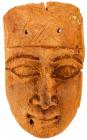 Egyptian Late Period (664-332 B.C.) Cedar Wood Funerary Mask