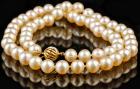 18" Strand of Freshwater Pearl Necklace with 14K Ball Clasp Accented with Diamonds