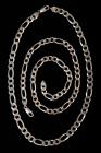 Two 20" Vintage Sterling Silver Milor Chain Necklaces, Can Be Worn As One