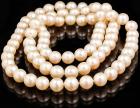 Freshwater Pearl Necklace, 10mm Pearls 36" Length