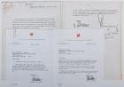 Two Signed Letters by Werner von Braun in the Mid-1970s to Author Mitchell Sharpe