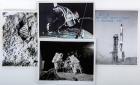 Guenter Wendt Personal Collection of 7 Signed Vintage Original Photos and Lithos Including Gemini &Apollo