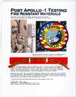 Scarce Apollo 1 (AS-204) Vintage Patch Plus a Post-Apollo 1 Test Sample of Fire Resistant Insulation for Wiring