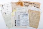 Apollo 7, 1968, Folder of Paul Haney's Handwritten Notes, Clippings and Other Documents