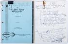 Paul Haney "The Voice of NASA" Exceptional Annotated Flight Plan & Extensive Notes During Flight