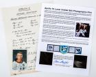 Apollo 10 Collection, Signatures by Cernan & Stafford, Photographic Film and Written Calculations