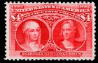 U.S., 1893, Columbian, $4 Crimson Lake (Sc 244)