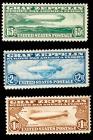 U.S., Airmail, 1930, Graf Zeppelin Complete (Sc C13-C15)