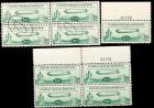 U.S., Airmail, 1933, 50c Chicago Zeppelin Group, 95+ Stamps (Sc C18