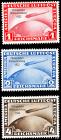 Germany, Airmail, 1933, 1m-4m Chicago Flight Zeppelins (Sc C43-C45)