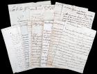 Group of Over 100 Beautifully Written Mexican Letters, Written From 1780s to 1850s