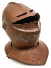 An Antique Victorian Copy of a European Close Helmet in the Style of the 16th-17th Century