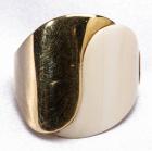 18 Kt. Gold and Bone Ring