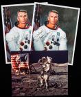 Gene Cernan - Two Signed Lithos and a Signed Photo