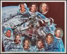 Attractive Group of Six, Mostly Different Skylab 8 x 10" Signed Lithos.