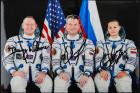 ISS Expedition 41 Full Crew Members Signed Oversized Color Portrait