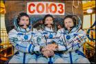 Soyuz MS-02 Spectacular Oversized, Crew Signed Color Portrait