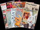 18 Sequential Vintage Playboy Magazines From Their First & Second Years June 1954 - Dec. 1955